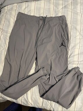 Jordan Vintage Grey Jogger Cargo Style Sweatpants with Black Jump-man Logo